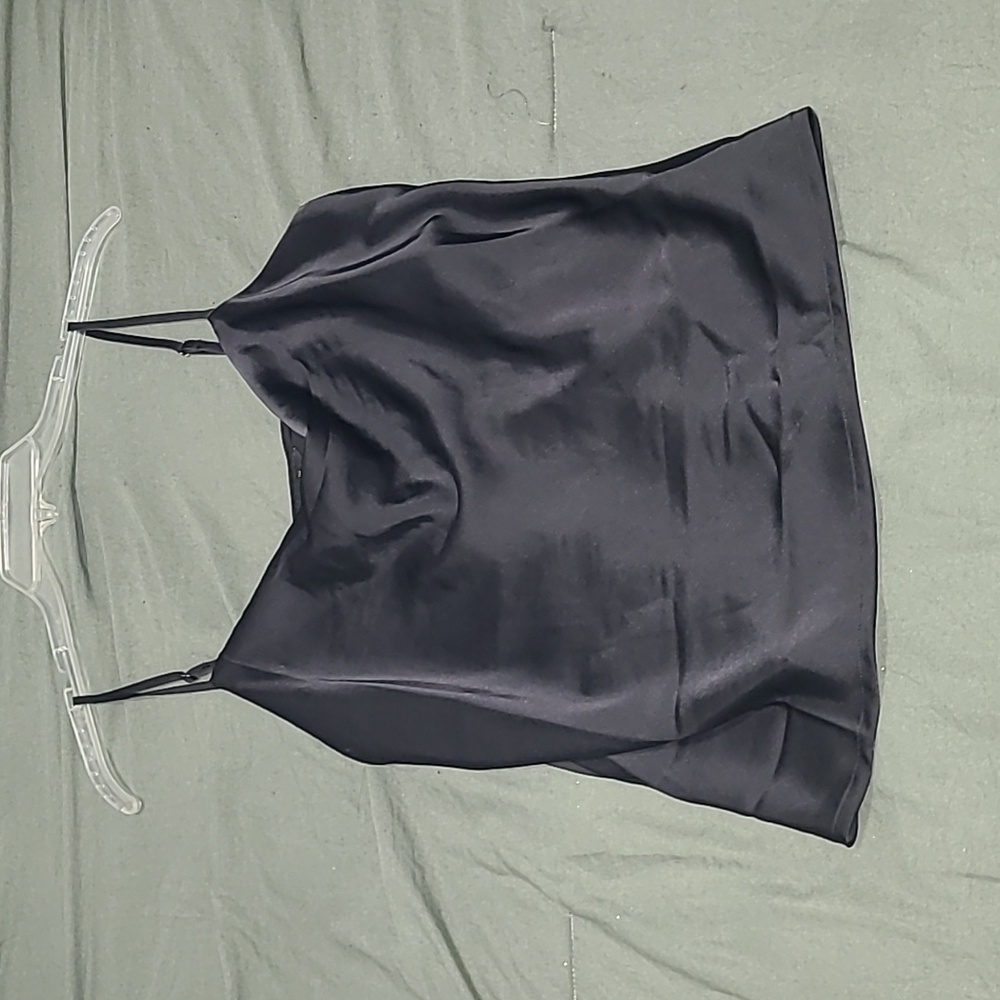 Banana Republic Black Camisole Cowl Neck Top